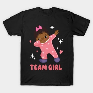 Gender Reveal Party Team Girl Baby Announcement Gift For Men Women kids T-Shirt